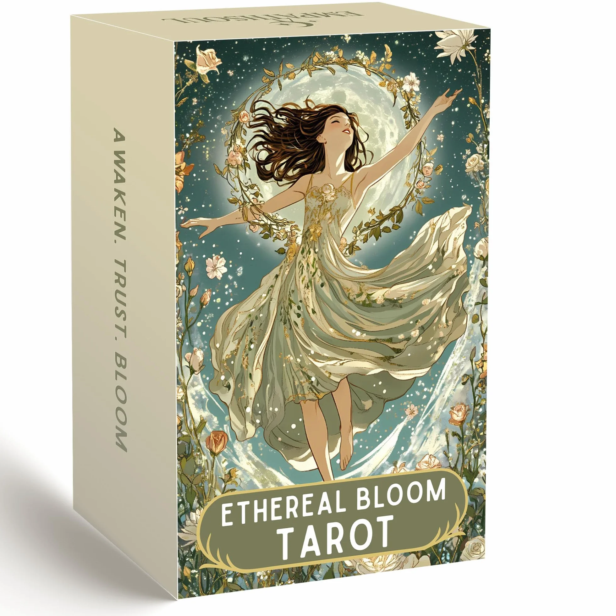 Jeu de tarot floral 78 cartes avec guide pour débutants et experts outil divination spirituelle