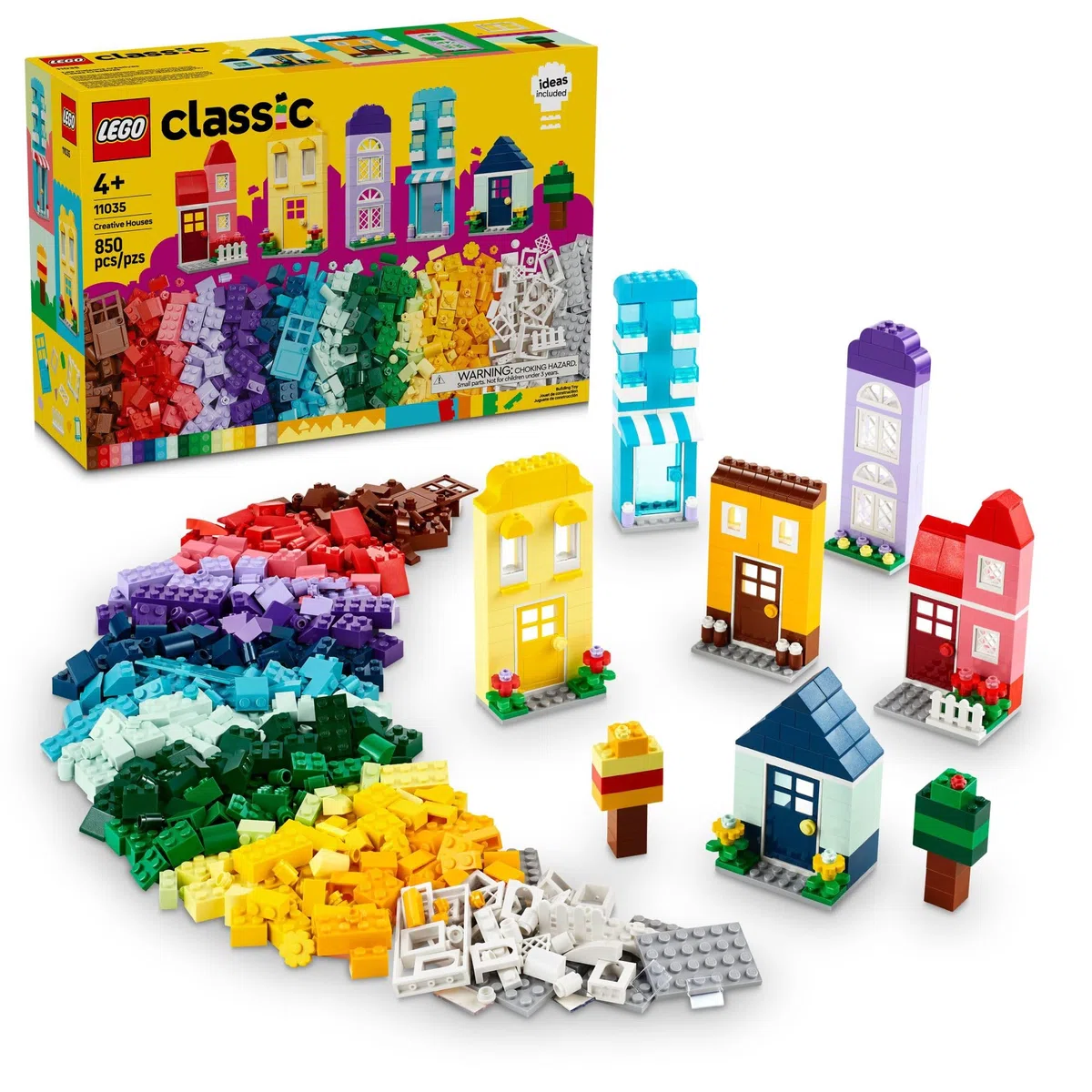 Lego Kit de Construction Classique de Maisons créatives pour Enfants, Cadeau de Maison de Jouets avec Accessoires et Maisons de poupée, Jouet créatif pour Jeunes constructeurs, garçons et Filles Ages