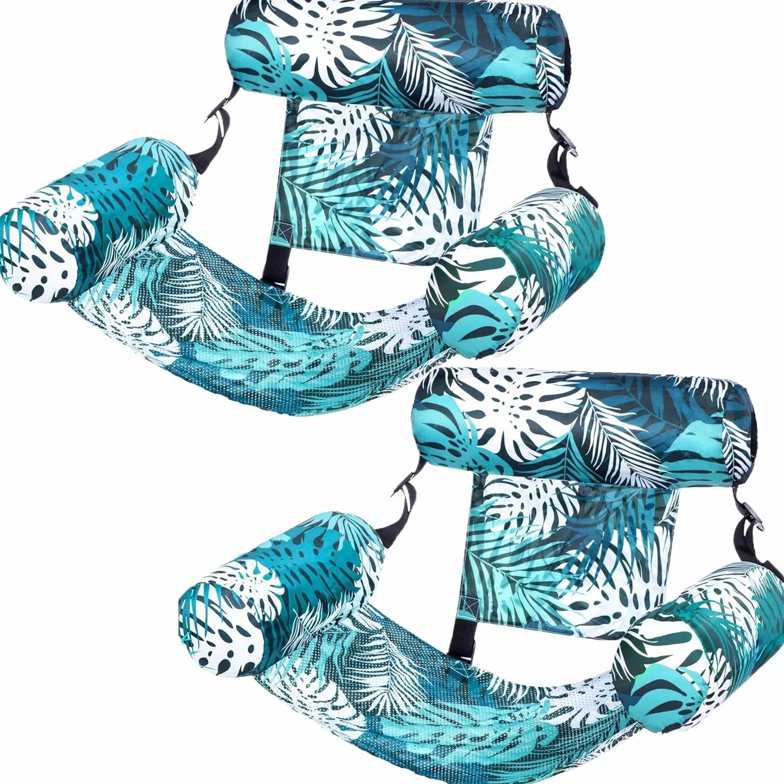 Hamac De Piscine 4 en 1 Bouée Piscine Matelas Gonflable Géant pour Adultes Et Enfants 76x40,5x61cm