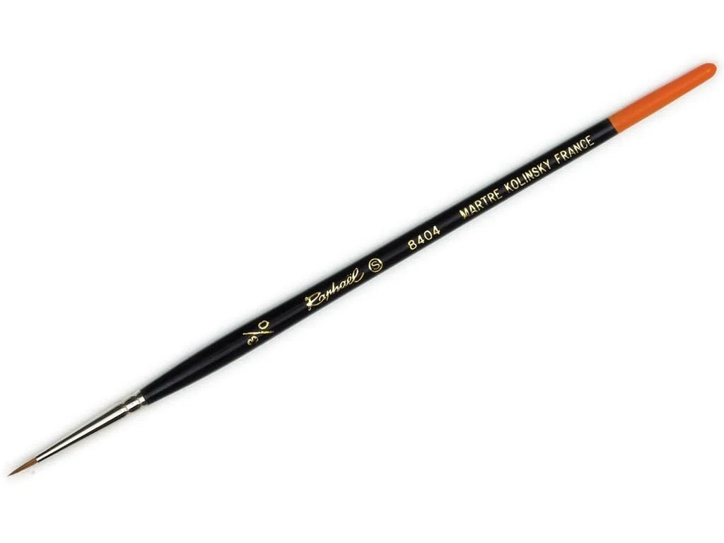 Raphael : kolinsky Rouge sable pinceau : series 8404, taille 3/0