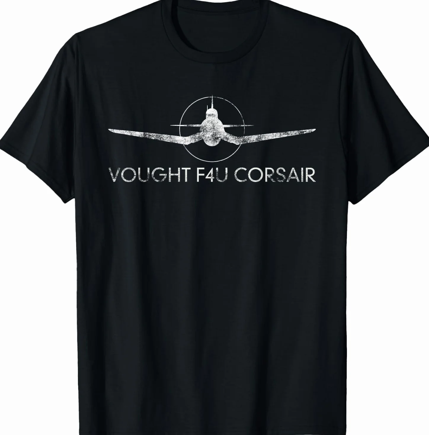 Vought F4U Corsair WW2 Avion Warplanes Silhouette T-Shirt