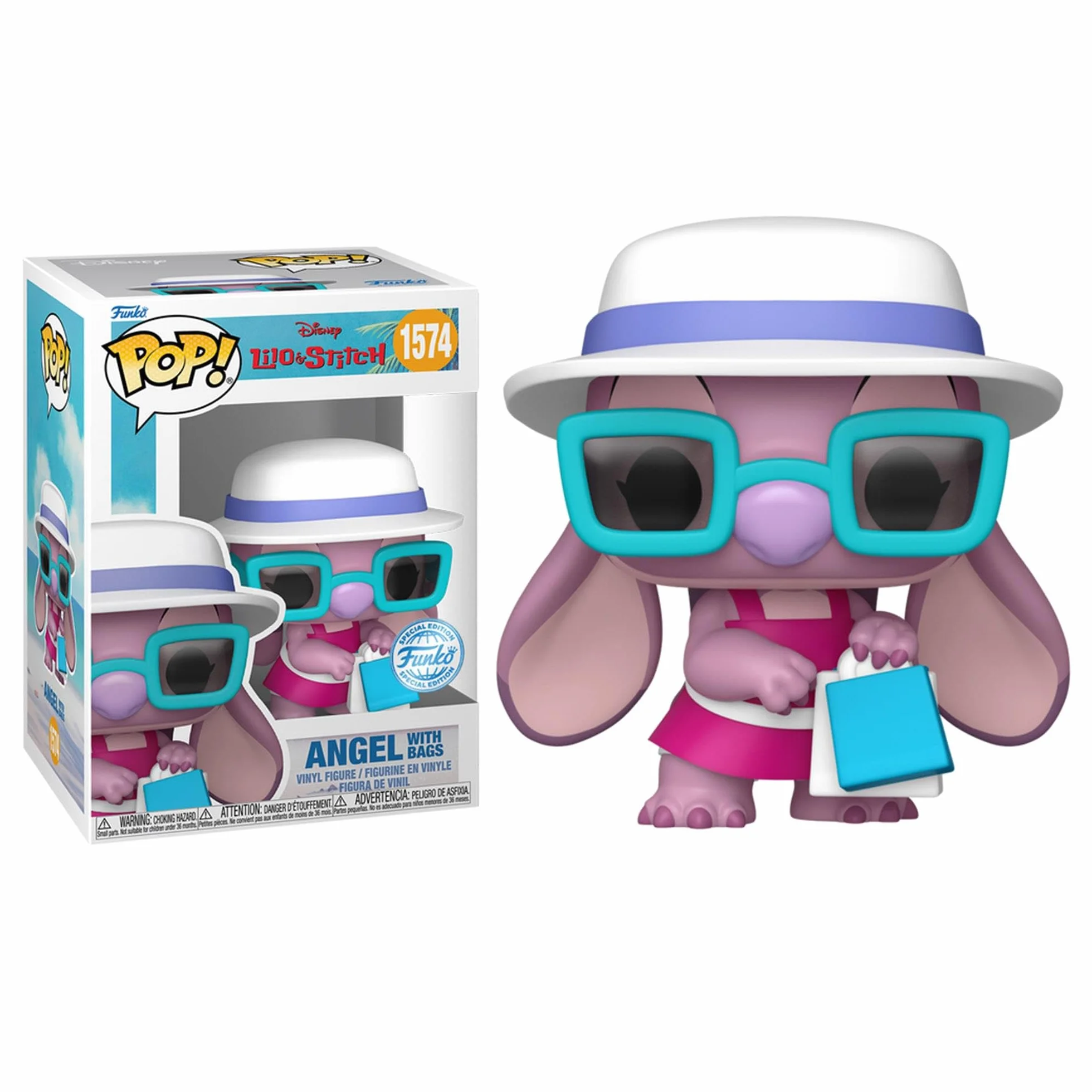 Funko Pop Disney Lilo & Stitch Angel Figurine with Bags