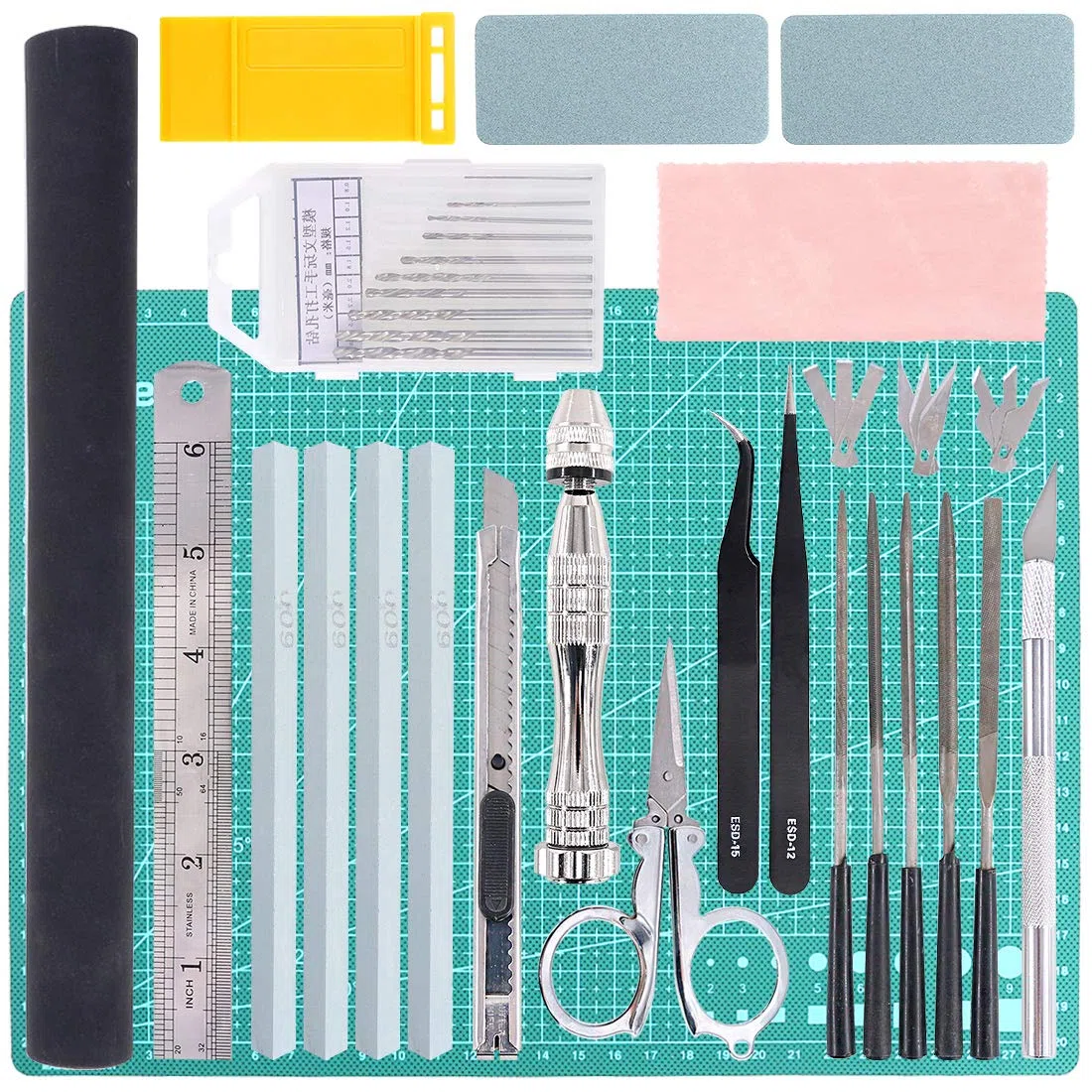 Keadic Gundam Modeler Lot de 43 outils de base pour modélisme professionnel Gundam