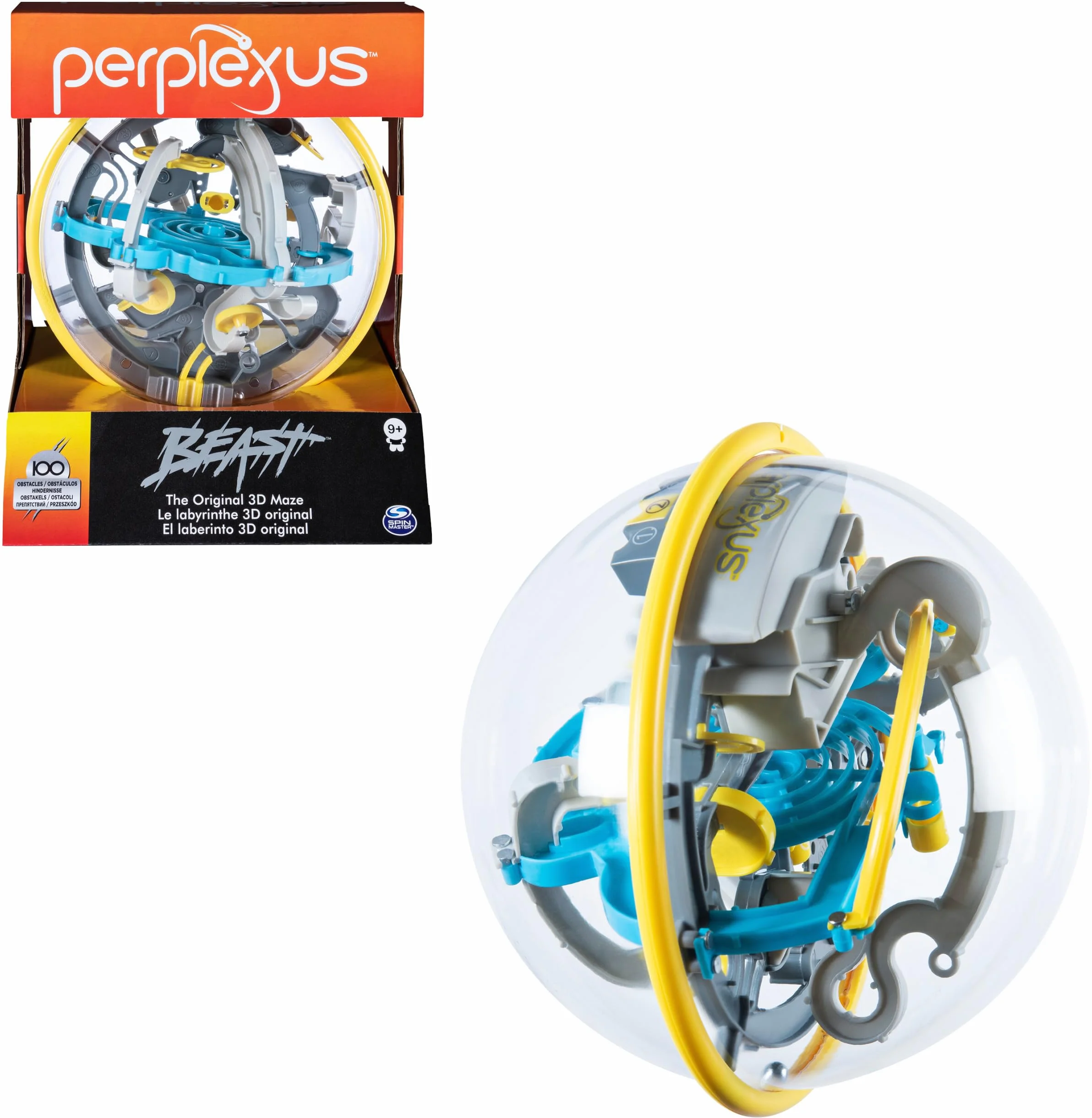 PERPLEXUS BEAST Labyrinthe Parcours 3D Original 100 Défis Jeu d'Action et de Réflexe Casse-tête Enfant 9 Ans et +