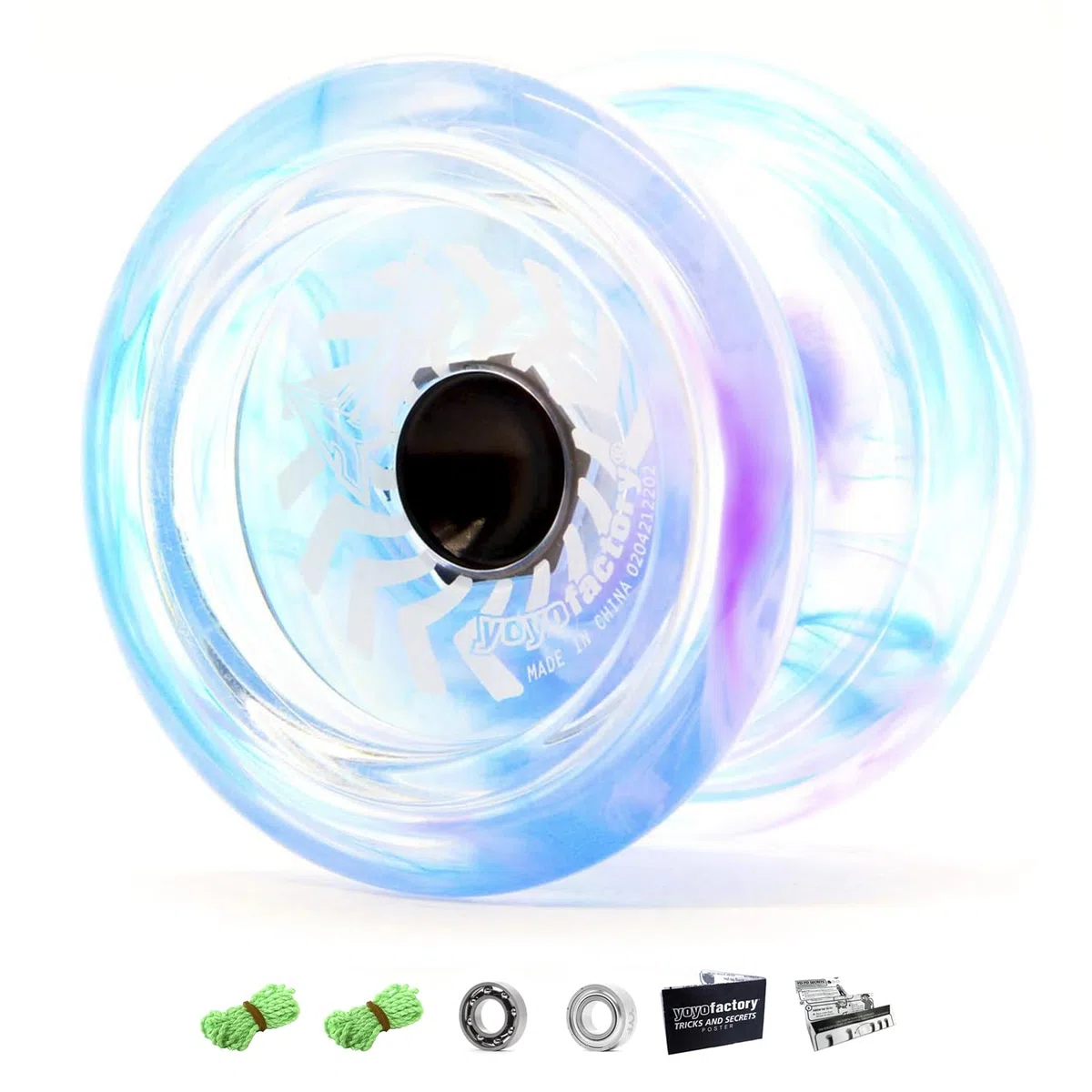 YoyoFactory Arrow Yoyo - Galaxy (du Débutant Au Professionnel, Roulement à Billes en Métal, Ficelle Et Instructions Incluses)