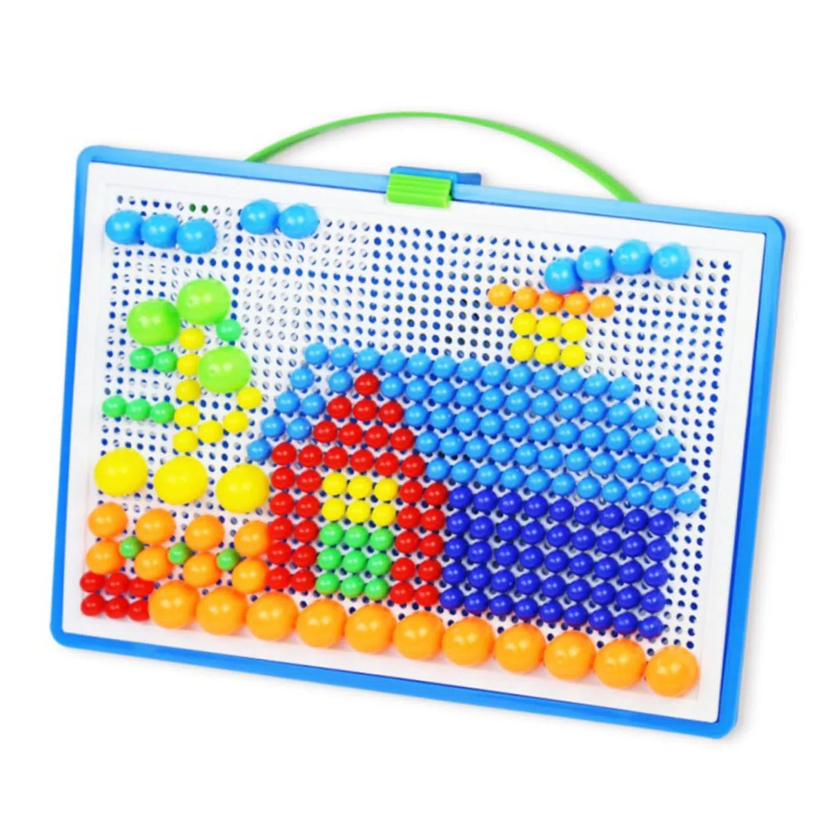 IMIKEYA Puzzle Champignon à Clous 296 Pièces pour Garçon et Filles, Jouet Éducatif en Plastique Développement Créativité et Entraînement Logique pour Jeux de Bureau Couleur Aléatoire