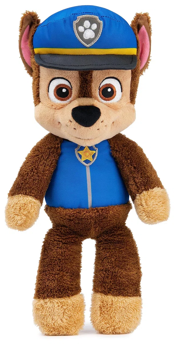 Paw Patrol - Gund - Pat Patrouille - Chase Taille 35 cm - Peluche Chien - Lavable en Surface - Pat Patrouille Jouet Premier Age - Peluche Bébé - Jouet Bébé 1 an et +