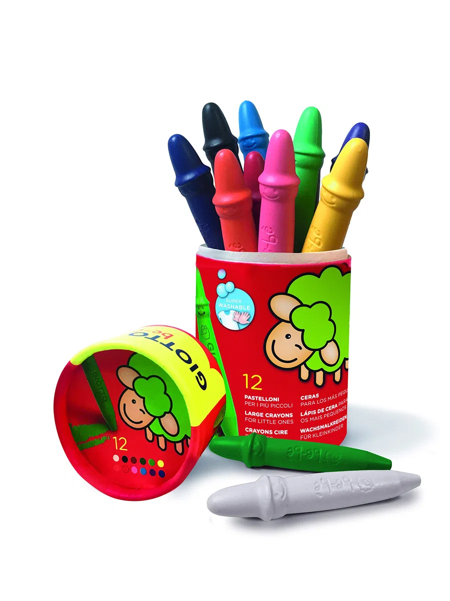 GIOTTO be-bè - Pot 12 maxi crayons cire