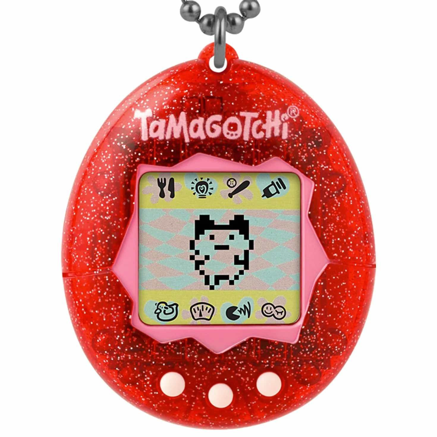 Bandai Tamagotchi Original Color Collection Rouge – Animal interactif écran LCD Français Mini-Jeux – Jouet Enfant 8 Ans+