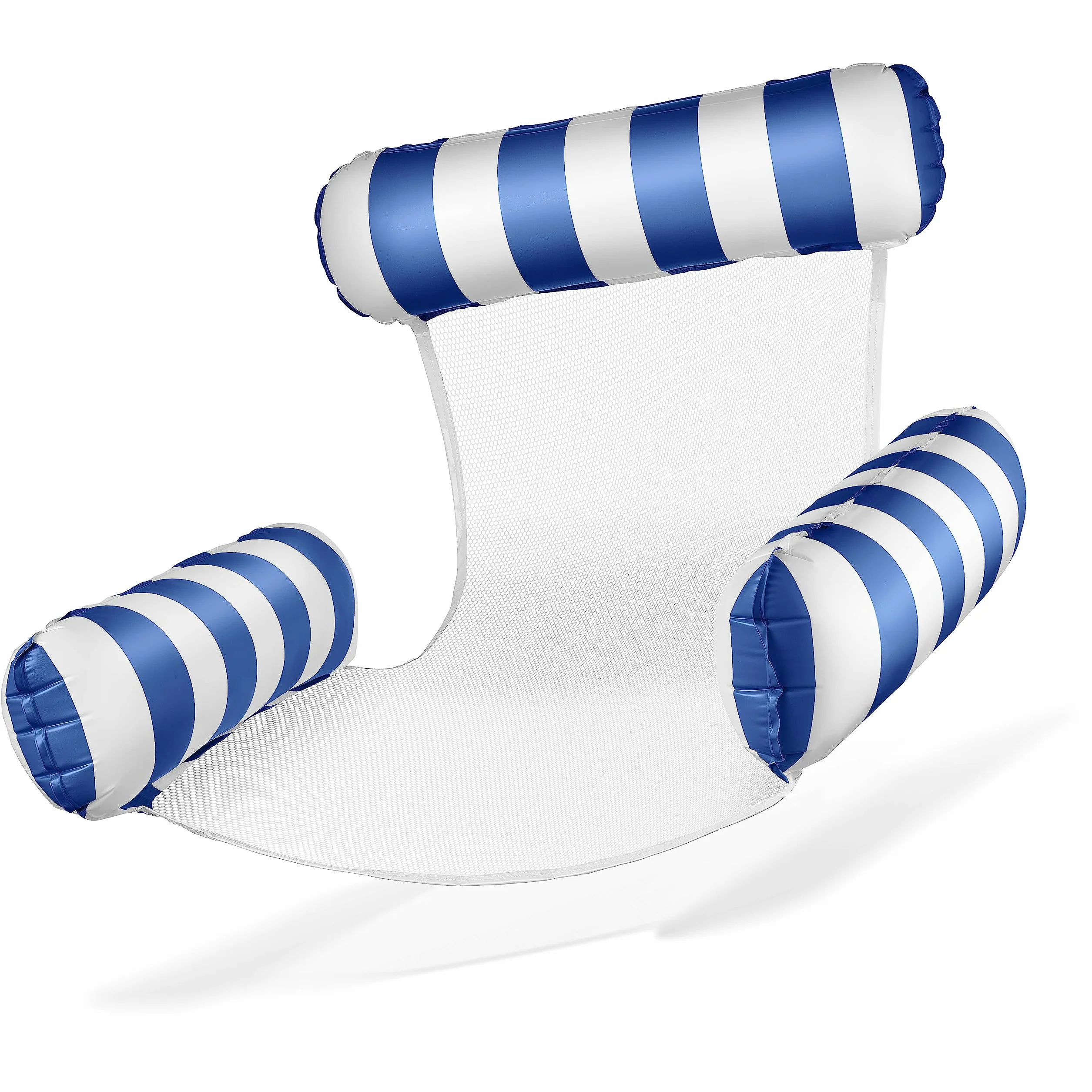 Balinco Fauteuil de natation gonflable pour piscine avec dossier et accoudoirs
