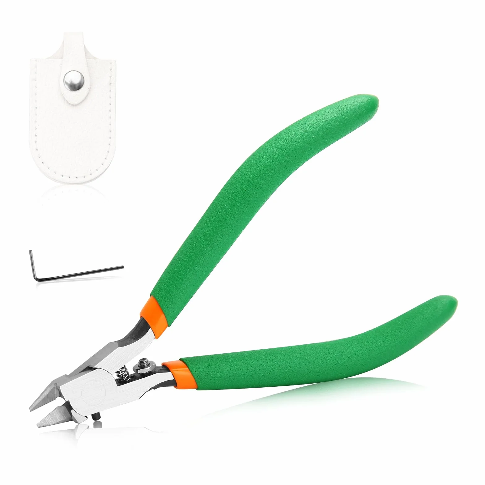 SPEEDWOX Pince à modéliser à lame unique coupe-côtés pointus pour modèles plastique revêtement cuir