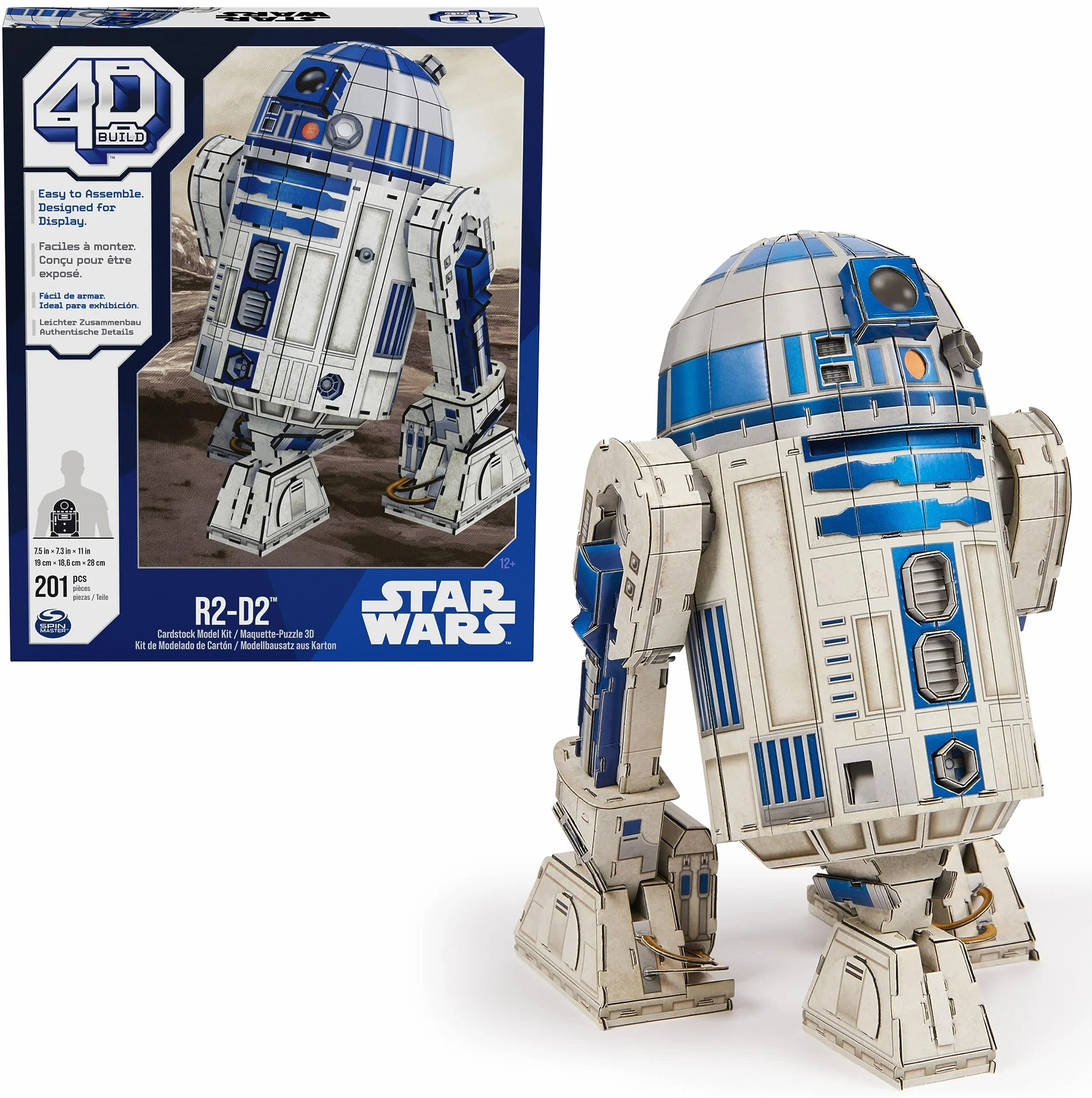 Star Wars Puzzle 3D Maquette Droide R2D2 201 Pièces Jeu de Construction Adulte Enfant 12 ans+