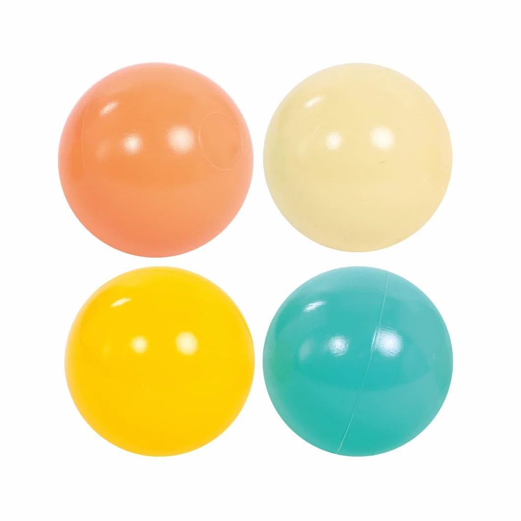 Ludi 75 Balles de Jeu Mixte pour Piscine à Balles Ø 6,5 cm Couleurs Vives Panier de Rangement Inclus