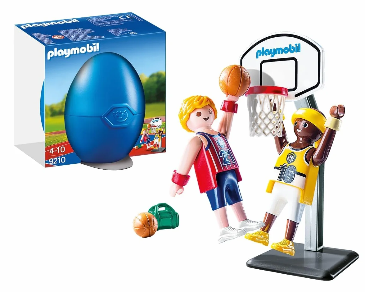 Playmobil 9210 Joueurs de Basket-Ball avec Panier