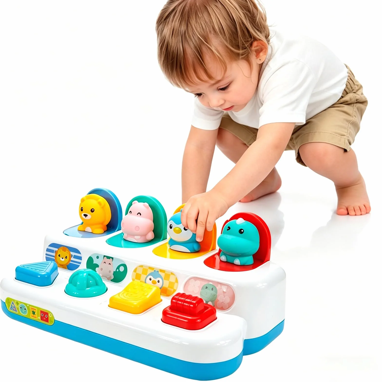 Jouets Pop up Montessori pour enfants 12 mois motricité fine développement cause effet