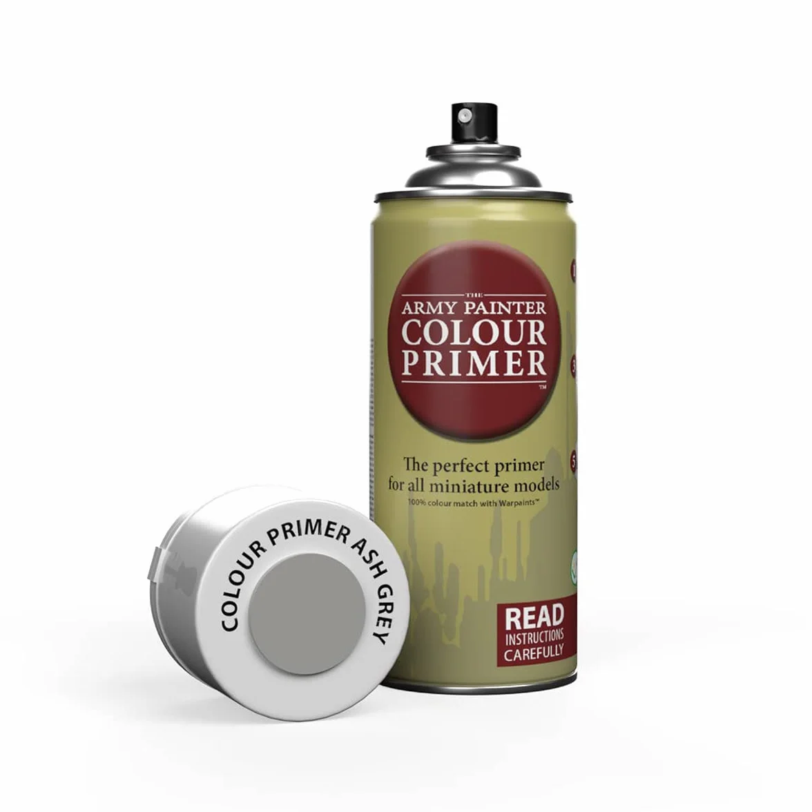The Army Painter Colour Primer Ash Grey 400 ml Spray Acrylique Gris Cendre Apprêt Figurines Warhammer Donjon Dragon