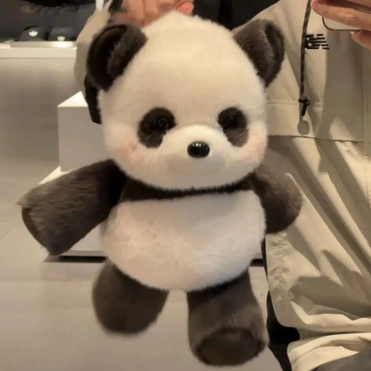 Générique 45 Cm Peluche Qui Court, Jouet Peluche Panda Qui Court Doux Et Mignon, Peluches Animaux pour Garçons, Filles, Hommes, Femmes