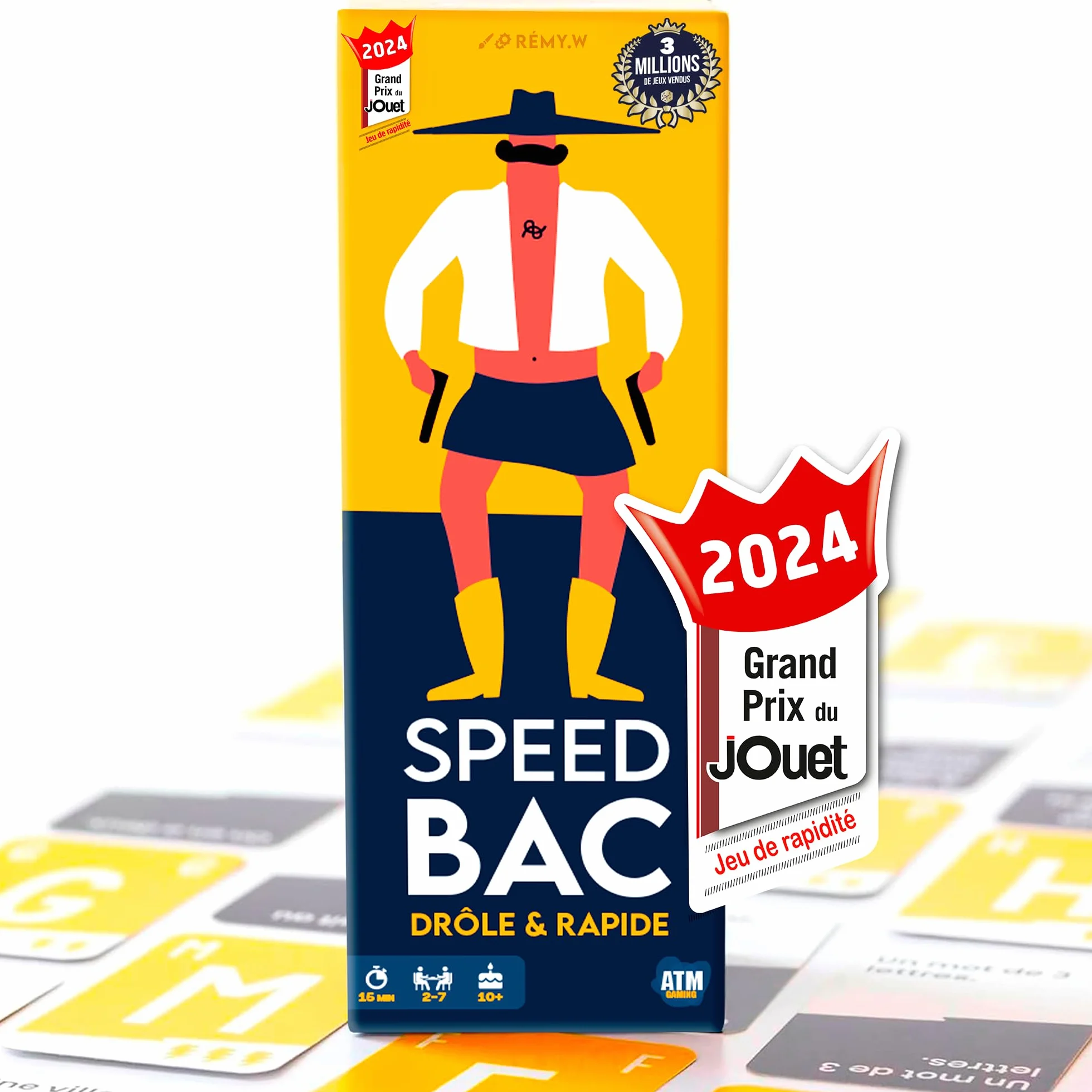 ATM Gaming Speedbac - Jeu de société Famille et Amis - 2 à 7 Joueurs - Grand Prix du Jouet 2024
