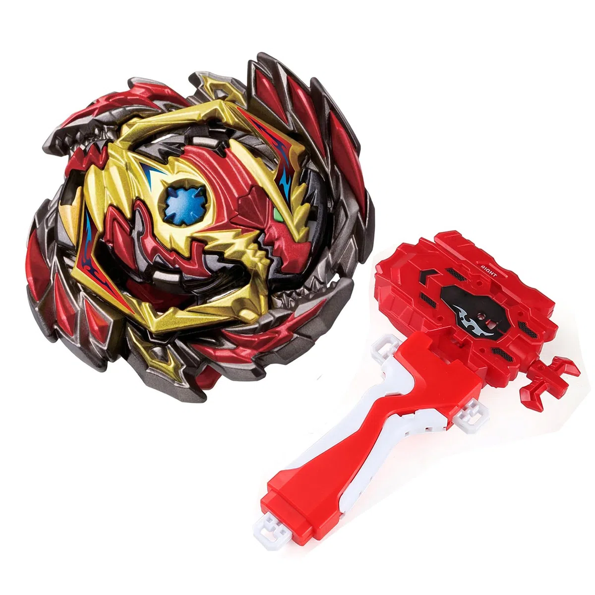 Gyros Toupies, Quadrive Metal Fusion avec Lanceur Starter Gyros de Combat Jouet Set B-145