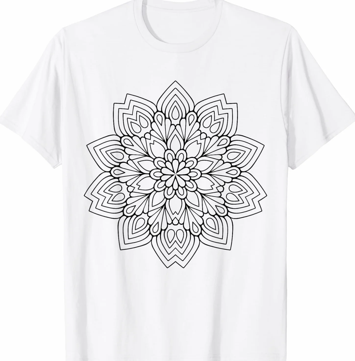 Mandala à peindre et colorier pour enfants T-Shirt