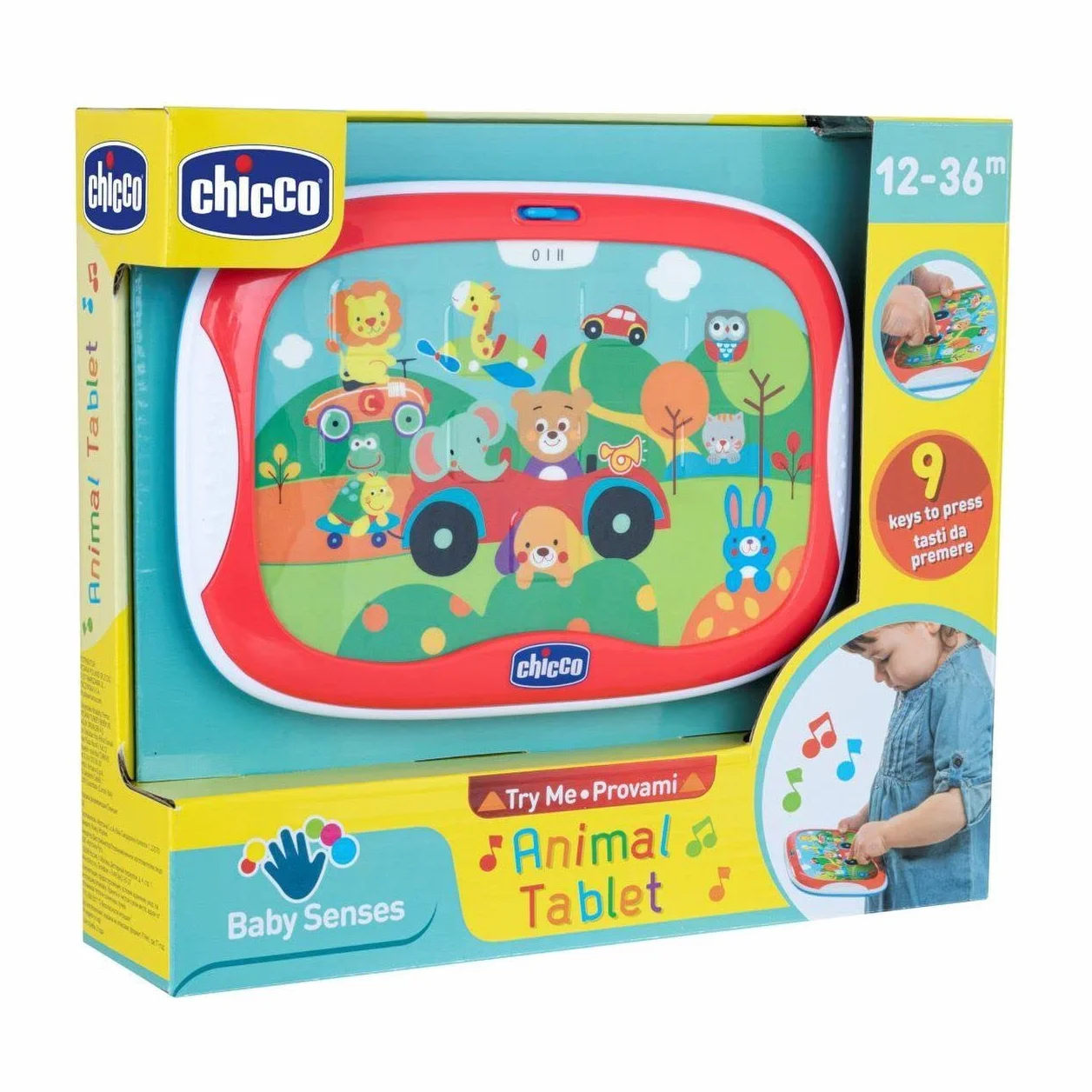 Chicco Jeu de tablettes pour animaux électronique parlant 12-36 mois multicolore