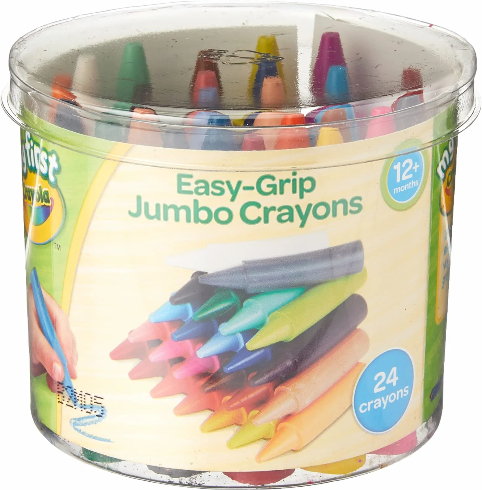 My First Crayola Boîte de 24 gros crayons Crayons Jumbo à prise en main facile. multicolore
