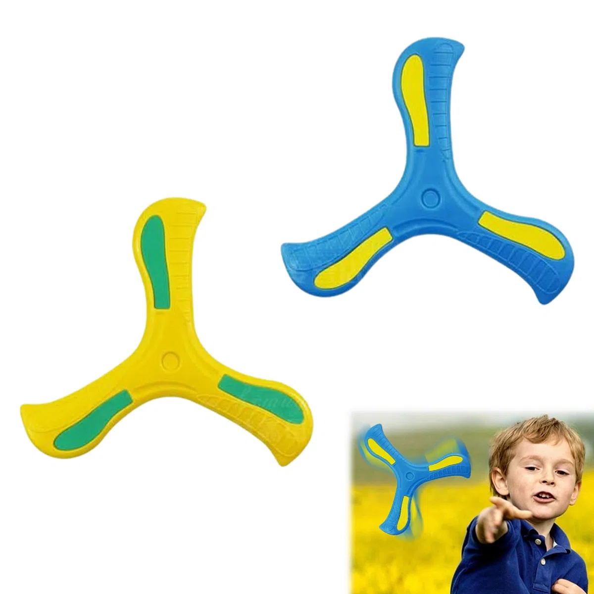 Kiuiom Boomerang,Jeux Exterieur Enfant,Booma D'Extérieur Boomerang,Stimuler L'Intérêt des Enfants pour Les Jeux,2PC