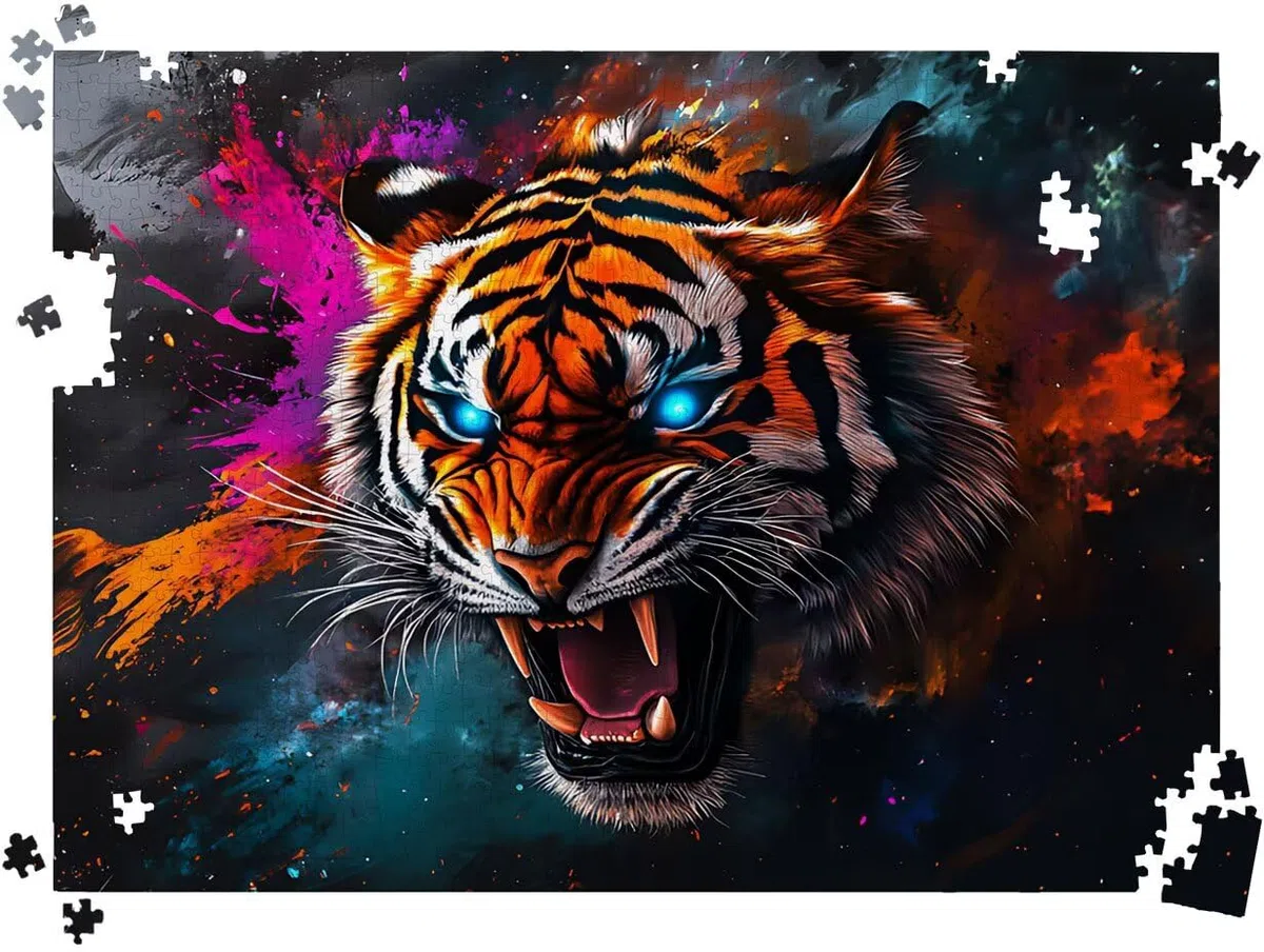 Puzzle 4000P Pieces pour Adultes, Tigre Animal 55.7 x 34.4 in, l0-359