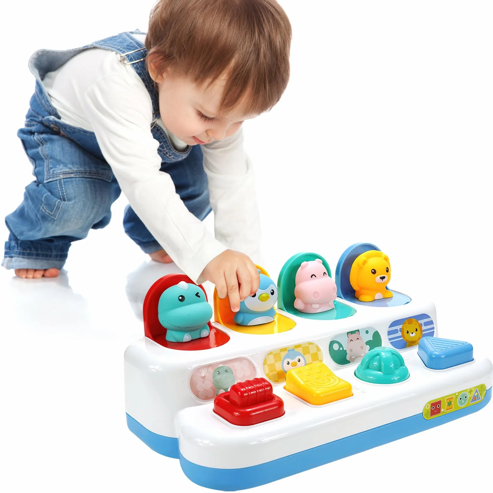 Jouet Pop-up Montessori Bébé 12 Mois, Jouet Motricité 6 Mois, Développement Précoce Cause Effet, Cadeau Éducatif