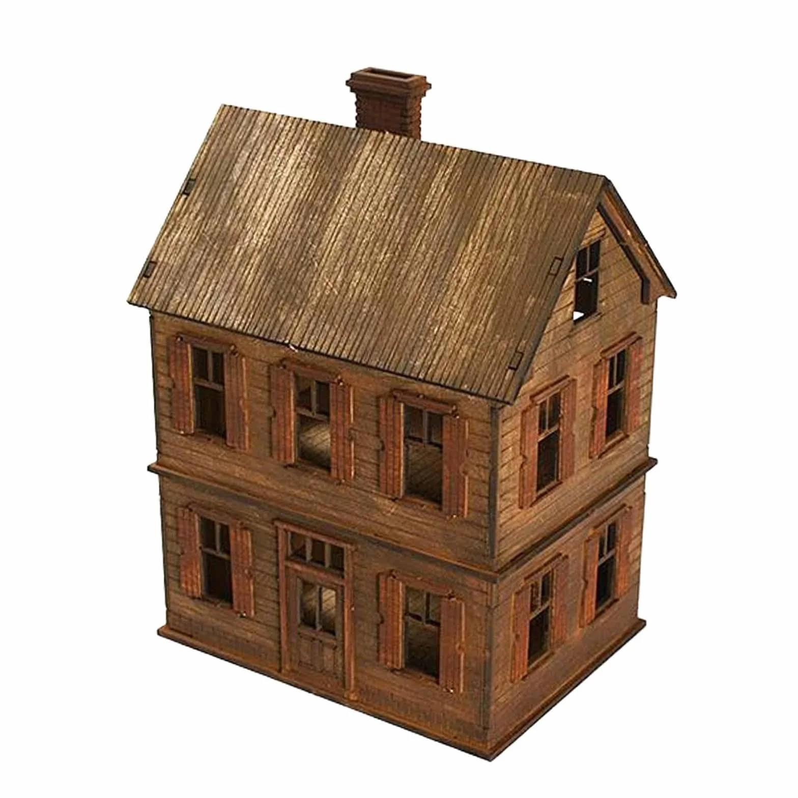1/72 Maquettes de Construction Européennes en Bois Kit de Bricolage Modèle d'Architecture Diorama