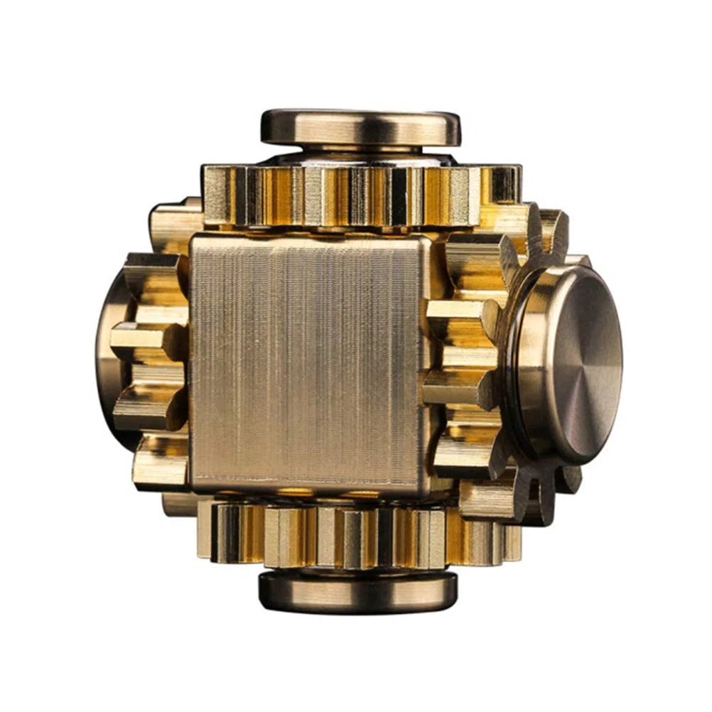 JTLB Mini engrenage en Alliage métallique Spinner Fidget Jouets en Laiton Pur Fidget Jouets Main Spinner Doigt Focus Jouet Anti-Stress