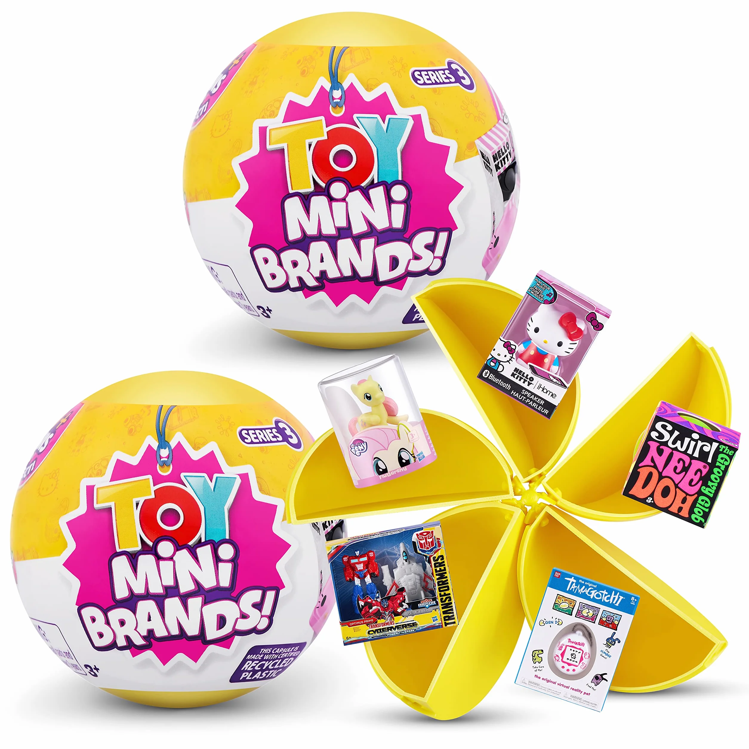 Surprise Toy Mini Brands Série 3 Mystery Capsule Real Miniature Brands Jouet à collectionner (lot de 2)
