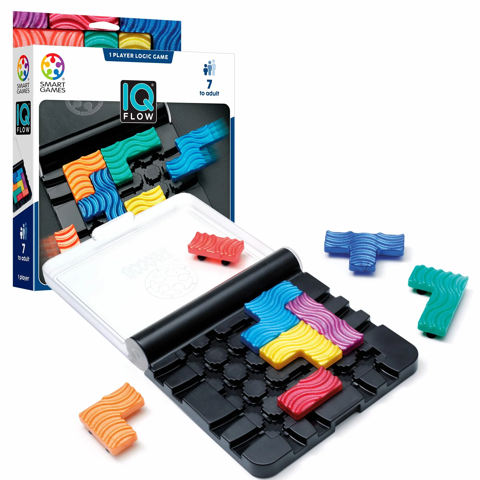 Smart Games IQ Flow Puzzle pour enfants adultes 120 défis 1 joueur