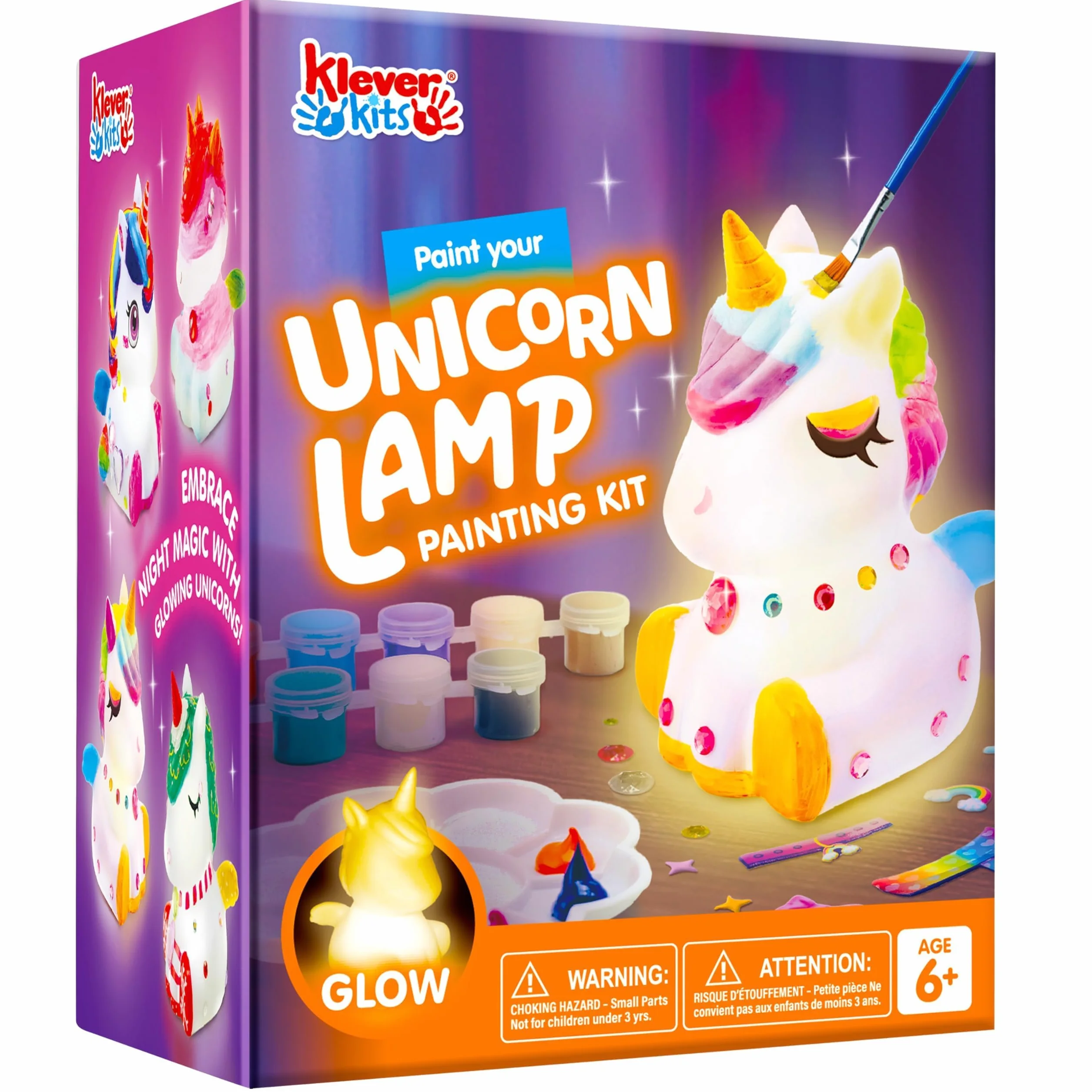 Klever Kits Kit de bricolage pour lampe licorne pour enfants 6-12 ans, cadeau créatif pour filles