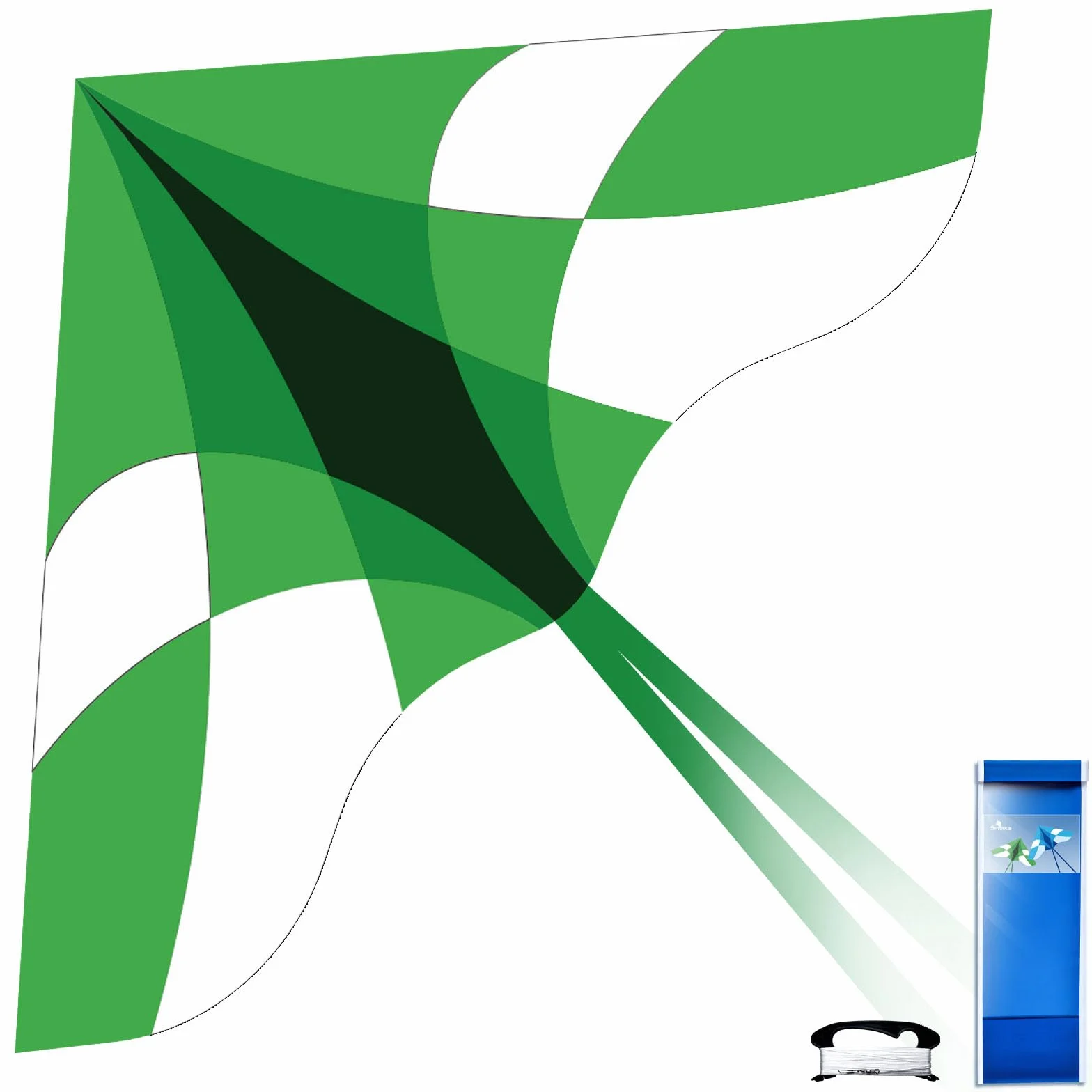 Simxkai Large Delta Kite for Kids & Adults Easy to Fly Beginners