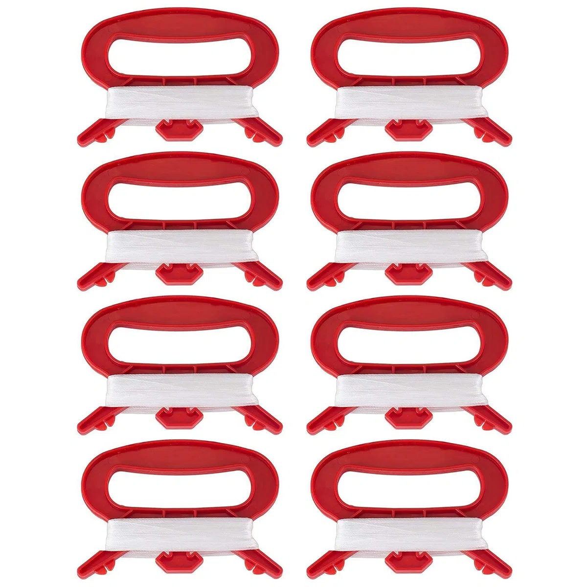 Cerf-Volant Volant 100m Ligne Cerf-Volant avec Poignée Planche Enrouleur Outil pour Enfant et Adulte Parcs d'Activités Équipe Plein Air 8 Pcs