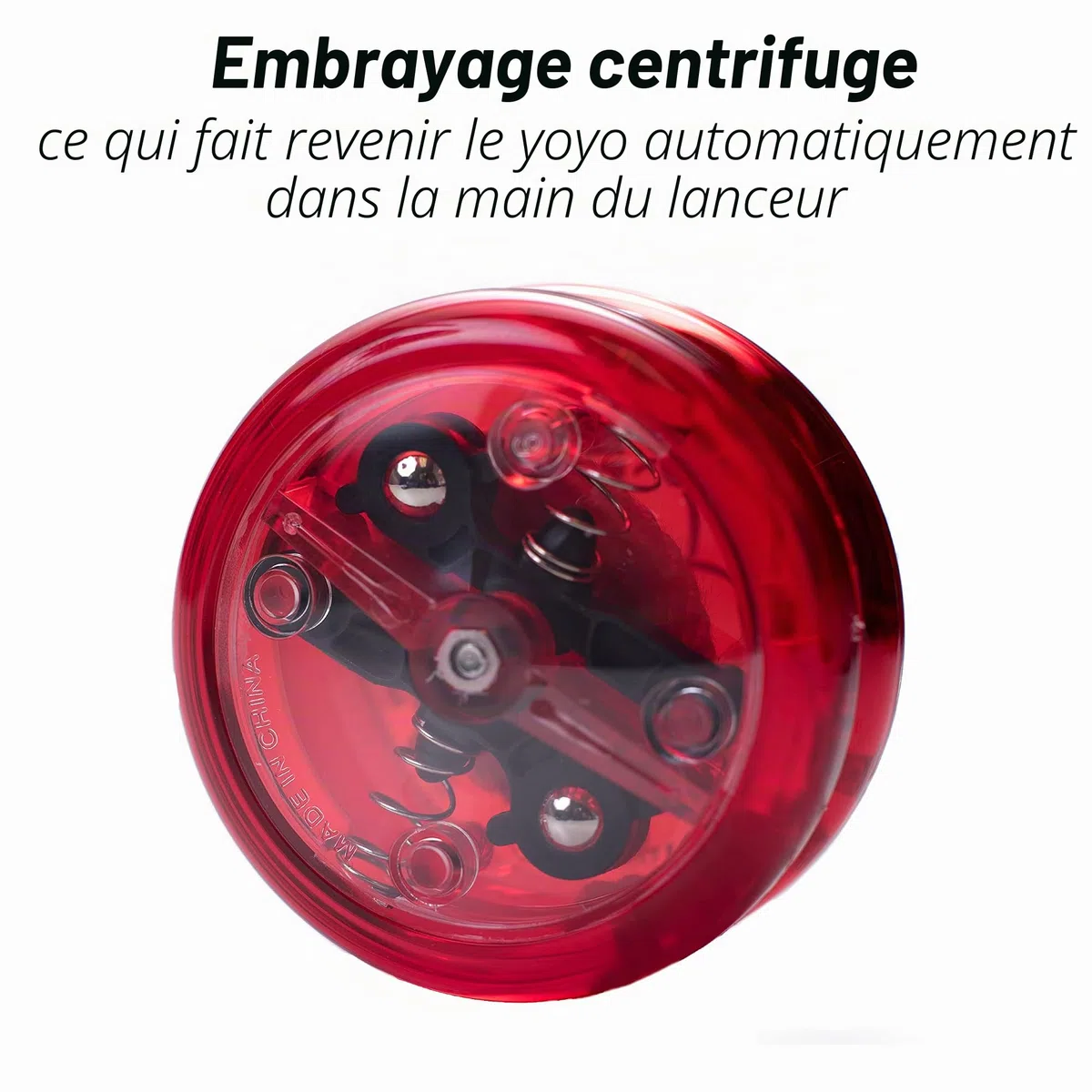 Yomega - Le Brain Original - Yoyo Professionnel pour Enfants et débutants, yoyo à retournement Automatique réactif, idéal pour Les Tours de Cordes + 2 Cordes supplémentaires