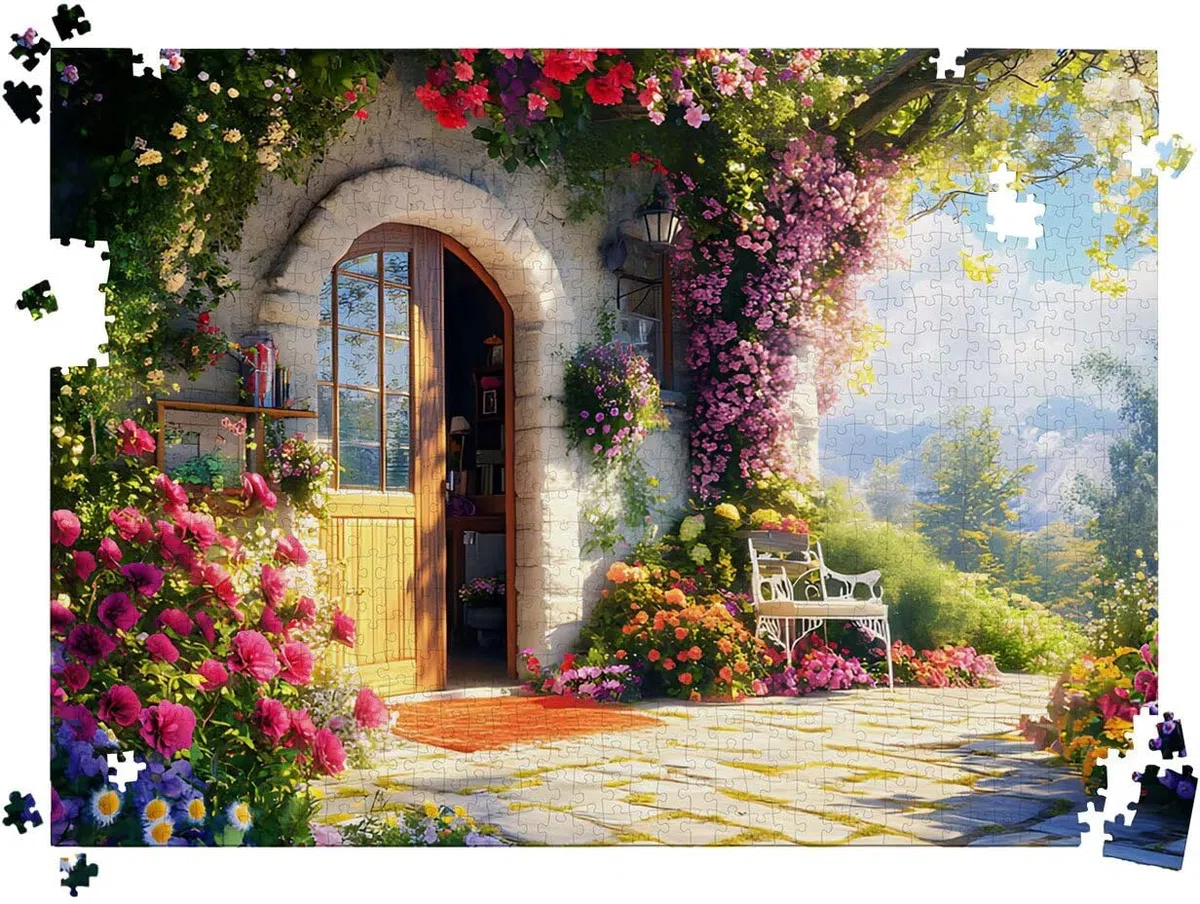 Puzzle 5000P Pièces Dessin animé Fleur, Puzzles Bois 61.6 x 41.5 in, l0-319