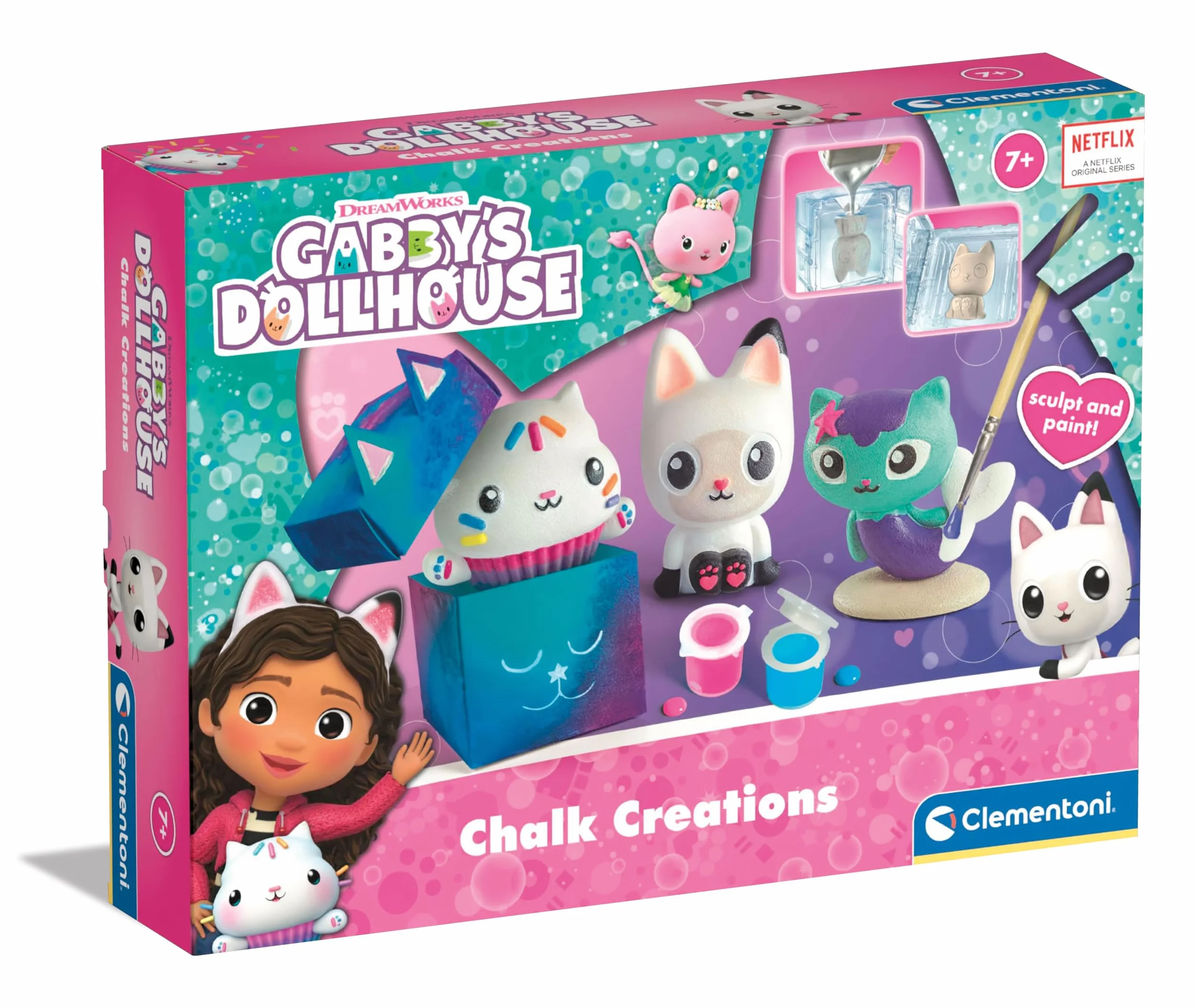 Gabby et la Maison Magique - Coffret Moulage Plâtre à Peindre - 7 Ans+