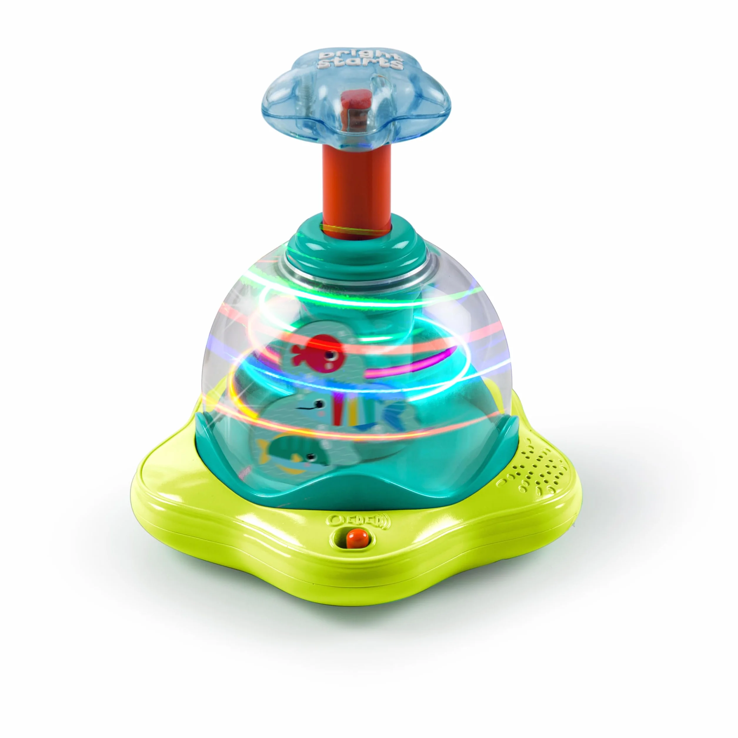 Bright Starts Press & Glow Spinner, jouet musical d'éveil cause à effet 6 mois+