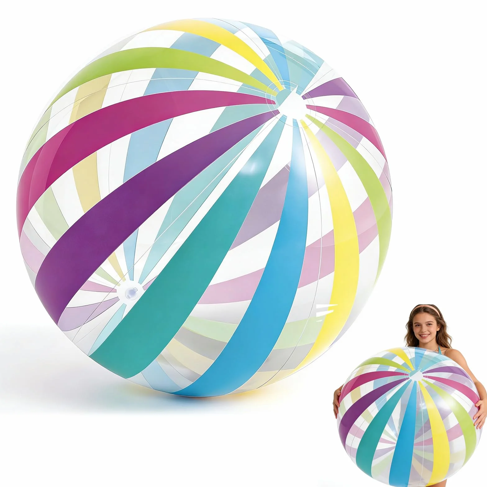 Géant Ballon Piscine Gonflable 71cm pour Enfant Adulte Jeux Plage Jouet Piscine