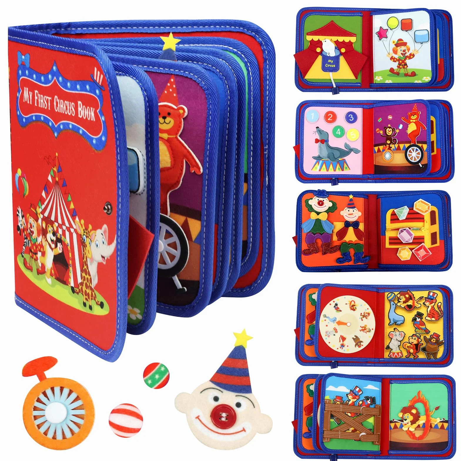LZDMY Busy Board Montessori 2 3 Ans,Livre d'éveil Montessori pour Enfant 24 Mois, Livre d'Activité Montessori, Jeux Éducatif Enfant, Idéal Cadeau d'anniversaire et Pâques pour Garçon et Fille