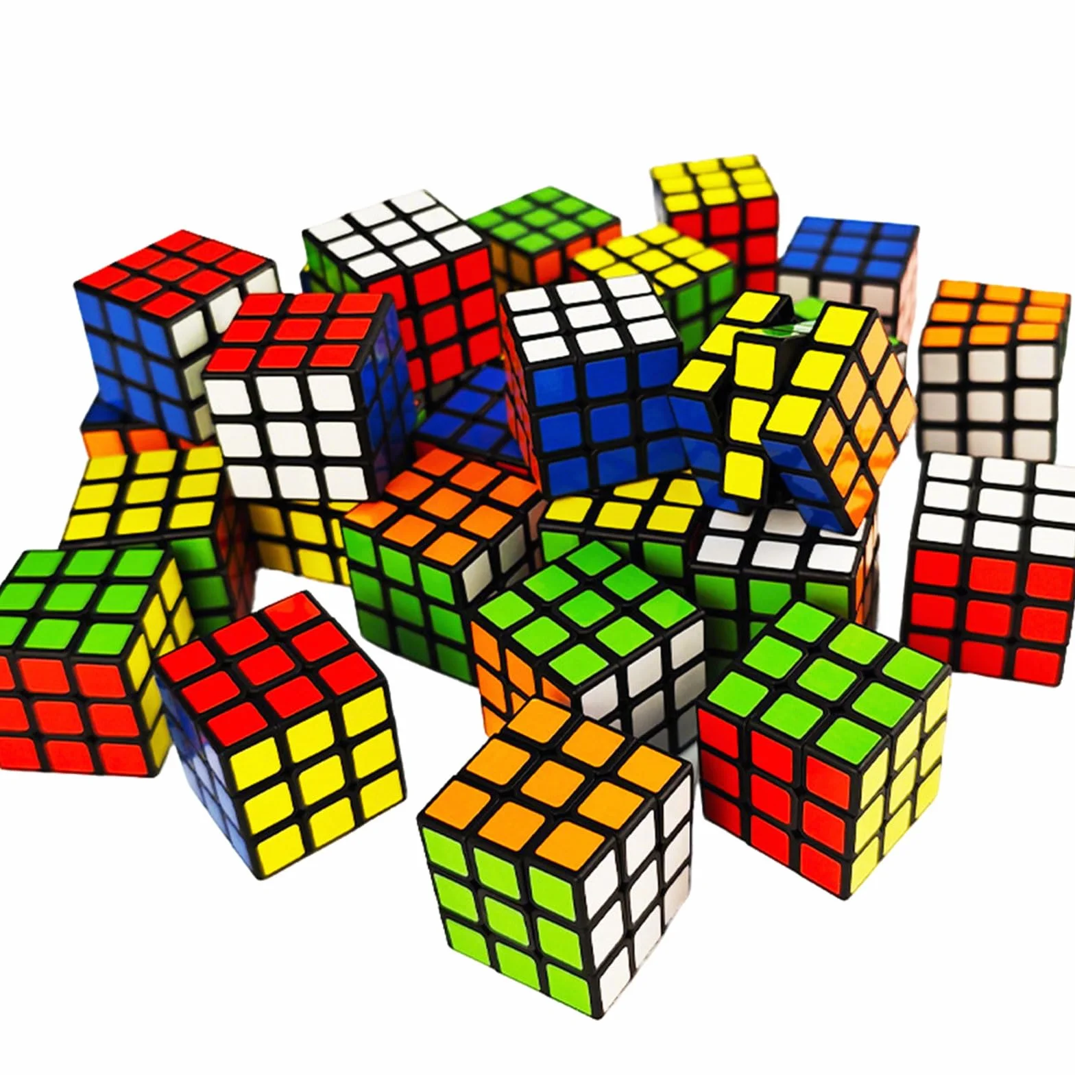 Lot de 24 Mini Rubix Cubes Magiques 3 x 3 x 3 Cm Écologiques et Colorés pour Anniversaires Enfants Noël Jeux Voyage Cadeaux Sacs Surprise Récompenses École