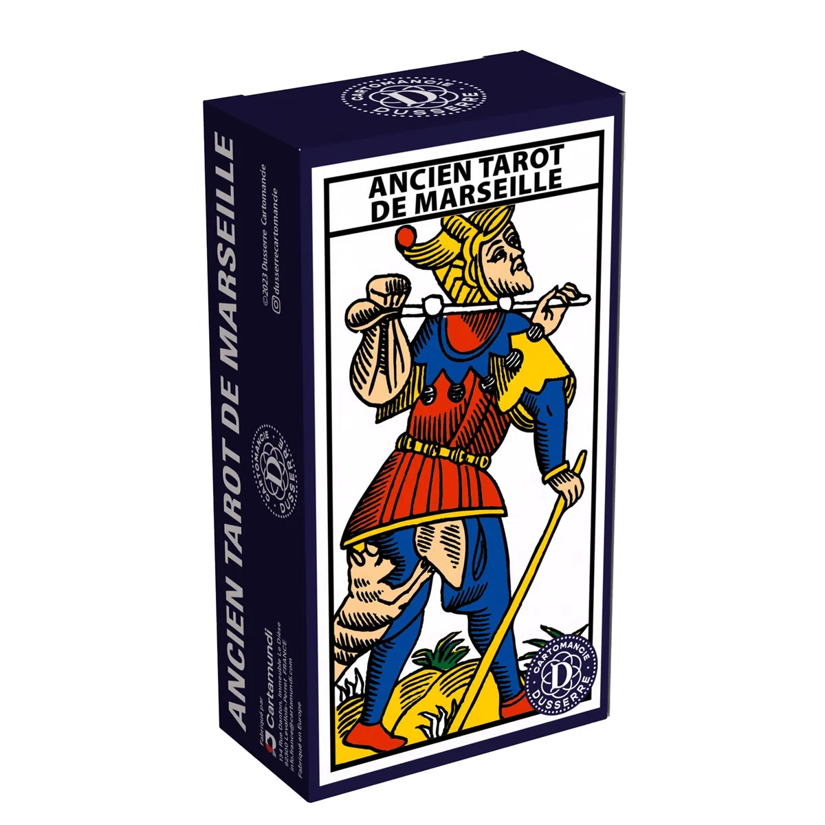 B.P. GRIMAUD Dusserre - Tarot DE Marseille DE Paul Marteau - Nouvelle Edition - Jeu de 78 Cartes aux tirages variés - Cartomancie