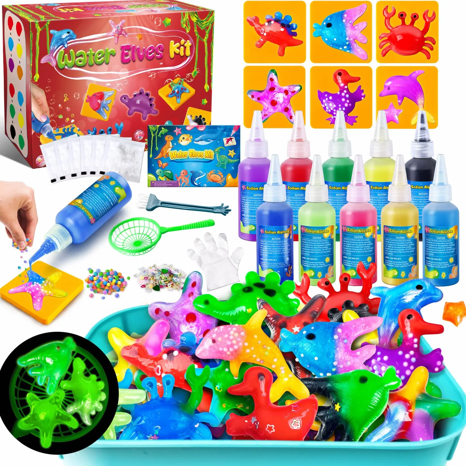 JOPSHEEN Magic Water Elf 10 Bouteilles Aqua Gel DIY Activites Manuelles Enfants