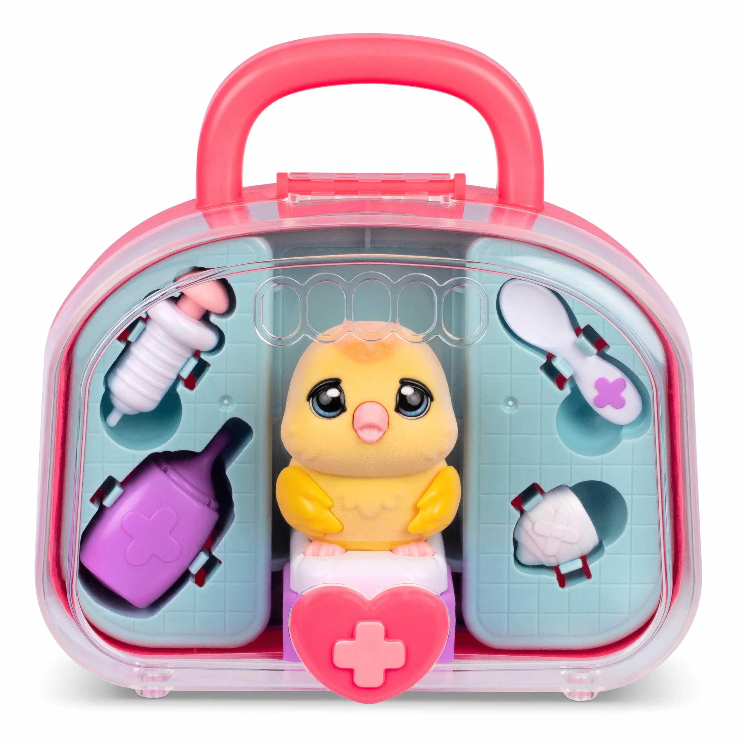 Little Live Pets Ouchies Kit de vétérinaire Chirpy le chick Jouet interactif 16,7 cm 20 sons et réactions